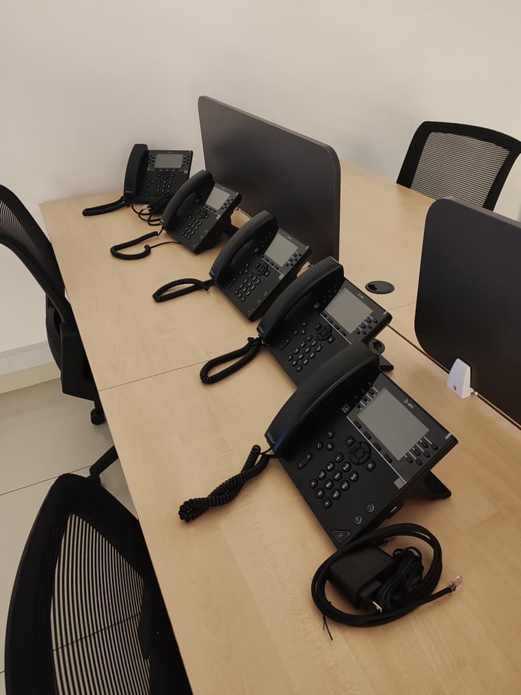 Cloud PBX customer setup with office IP phones