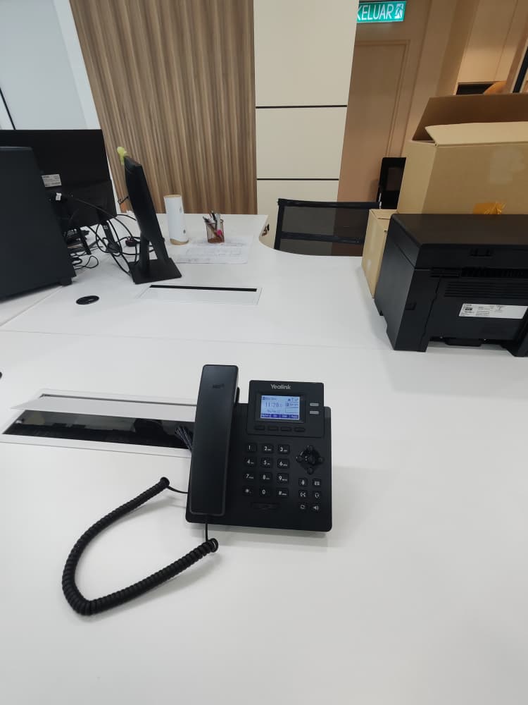 Cloud PBX customer setup with office IP phones