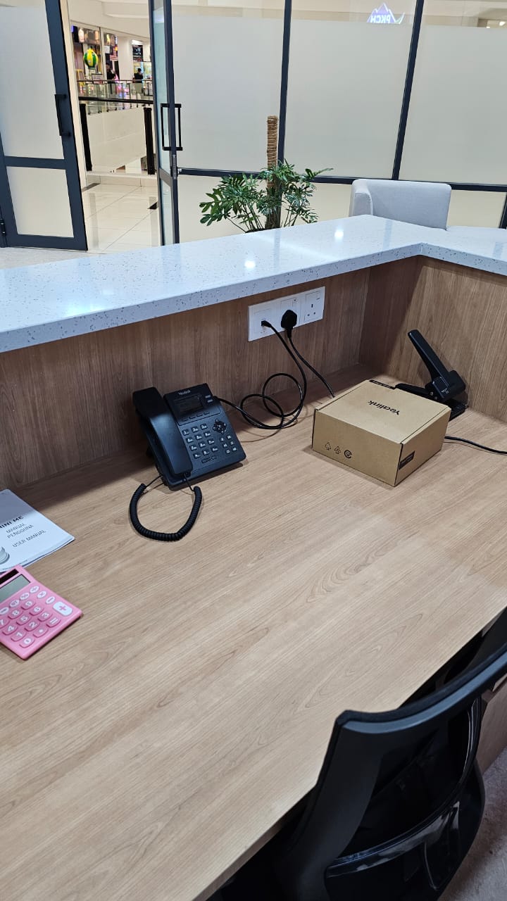 Cloud PBX customer setup with office IP phones