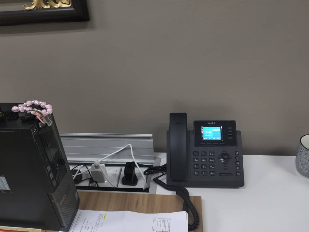 Cloud PBX customer setup with office IP phones