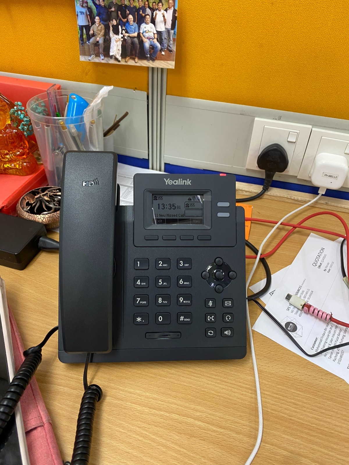 Cloud PBX customer setup with office IP phones