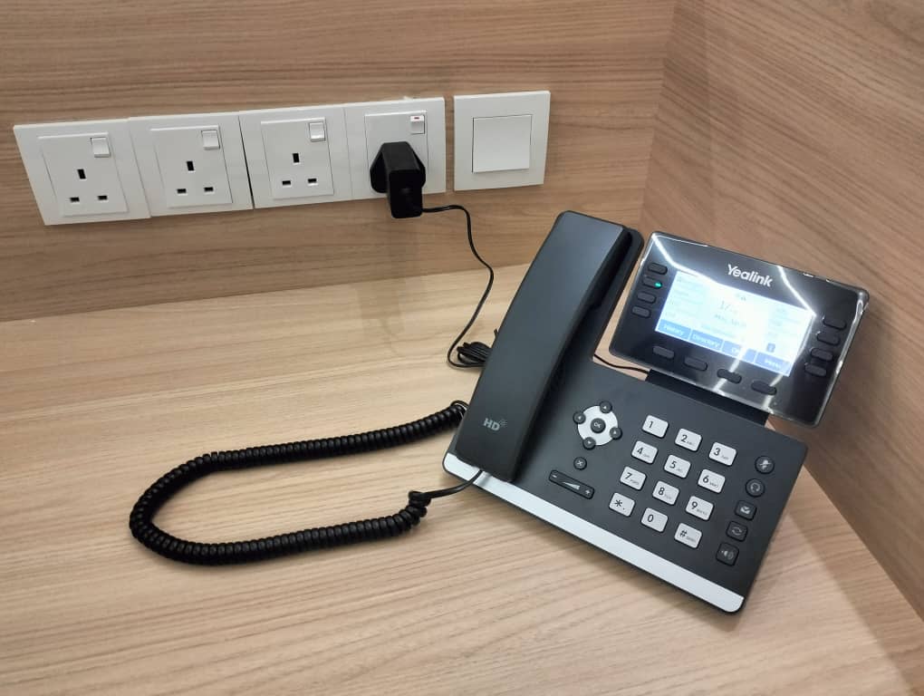 Cloud PBX customer setup with office IP phones