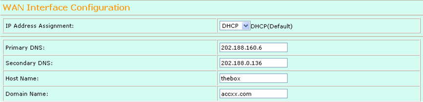Alien Voip Manual - Configure DHCP Setting Step 2