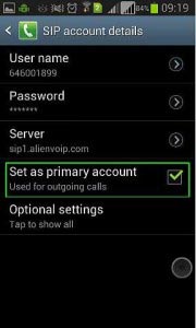 AlienVoIP with Android 8