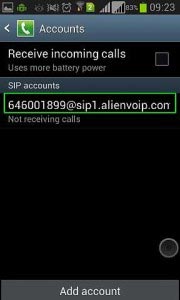 AlienVoIP with Android 9