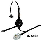 Monaural Call Center Headset with RJ Cable